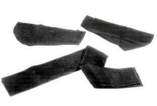 Convertible top pads in black fits inside top 67/68