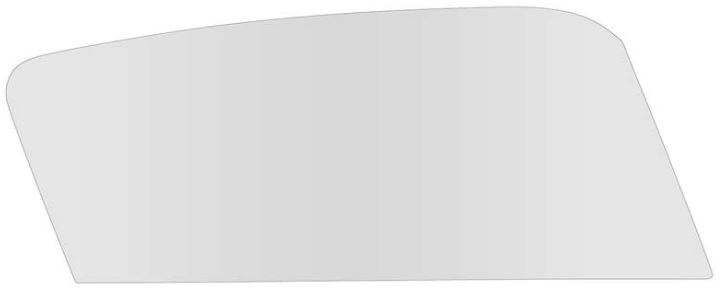 thumbnail image 2 of 68-73 Ford Mustang Door Window Handle Cover Plate – Brushed Finish, New 2 of 6