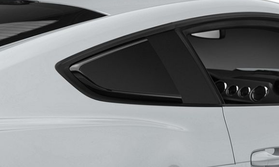 TC Sportline Quarter Window Louvers For 2015-2017 Mustang – Black Side Scoops
